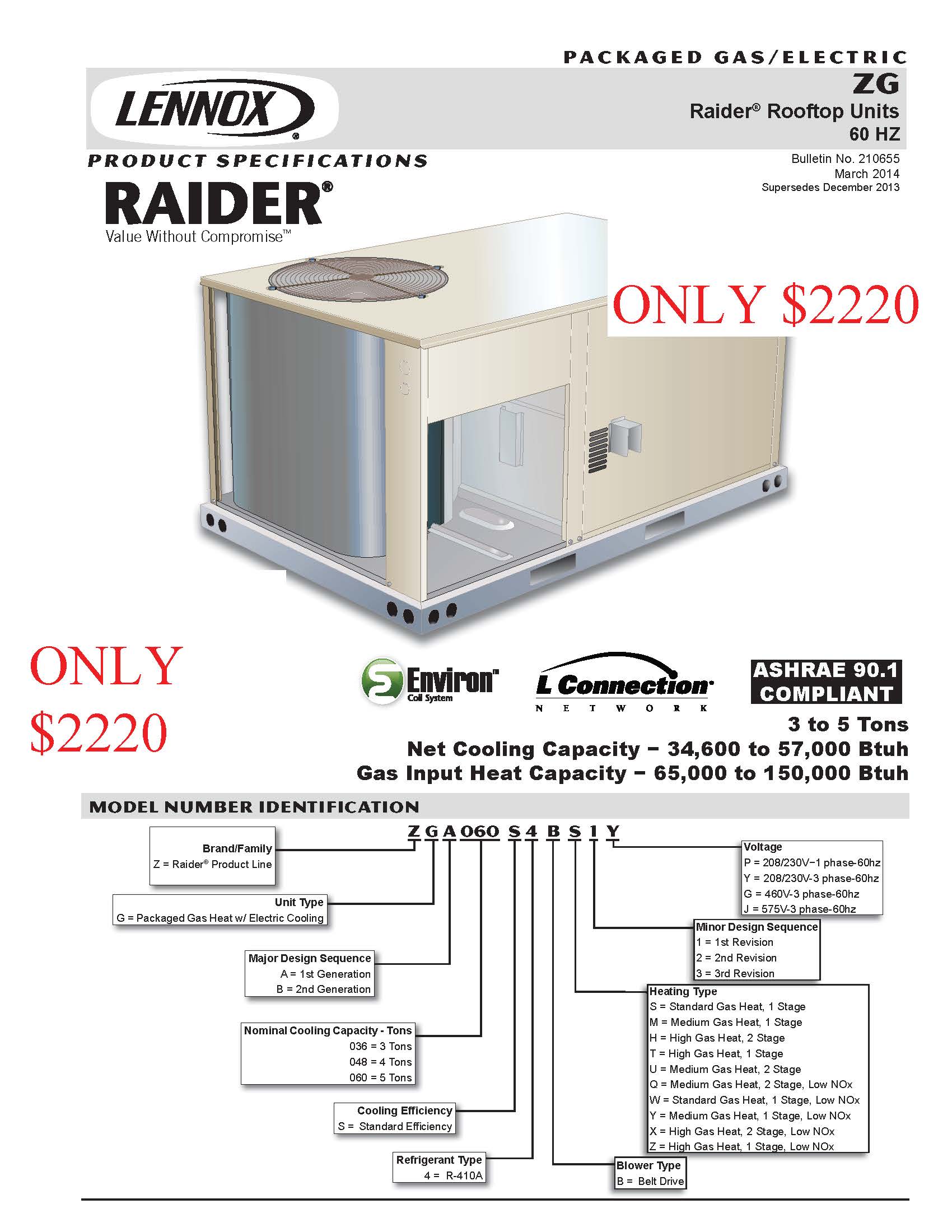 Lennox Raider Rooftop Unit Sale! — Stinebaugh & Company